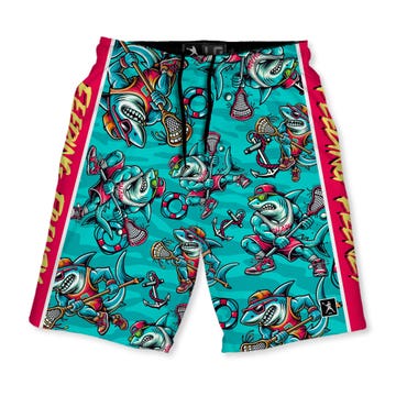 Feeding Frenzy Lacrosse Shorts