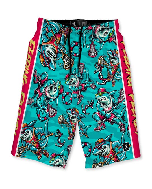 Feeding Frenzy Lacrosse Shorts