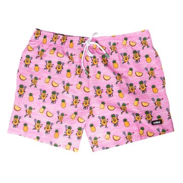 Pineapple Drip Swim Dodge Lacrosse Shorts