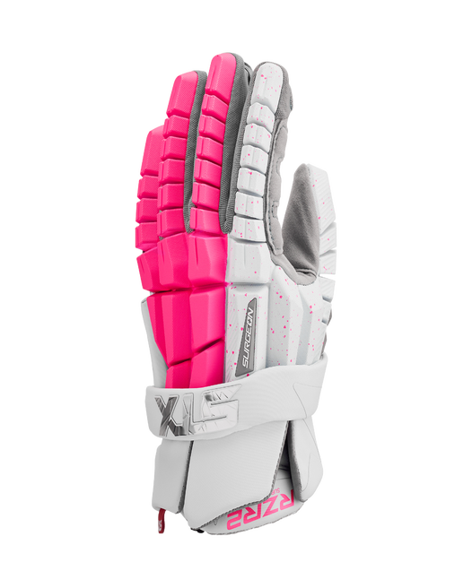 STX Surgeon RZR 2 Lacrosse Gloves- Limited Edition Neon