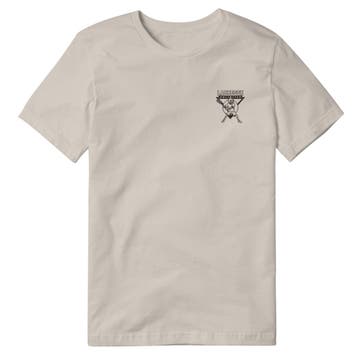 Skeleton Skater Lacrosse Tee
