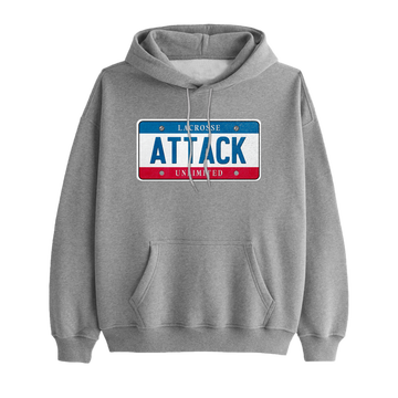 Attack Player Plate Lacrosse Hoodie
