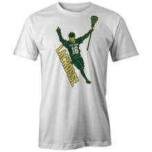 Custom Celly Lacrosse Tee White Short Sleeve