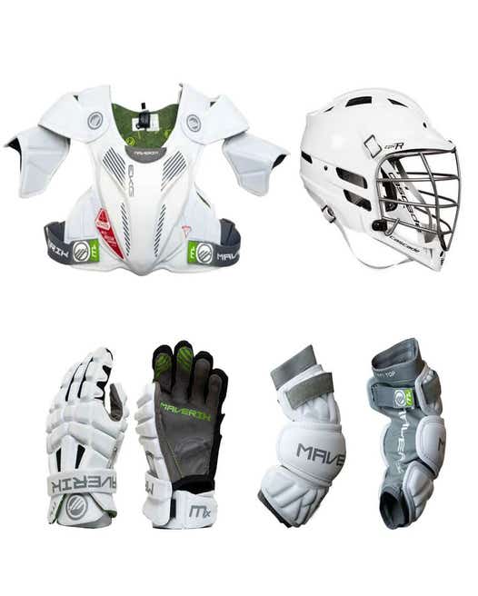 4 piece maverik mx intermediate set with cpvr helmet