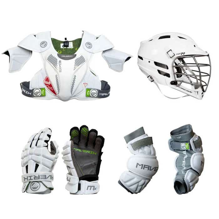 4 piece maverik mx intermediate set with cpvr helmet