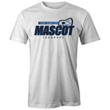 Custom Mascot Lacrosse Tee White Short Sleeve