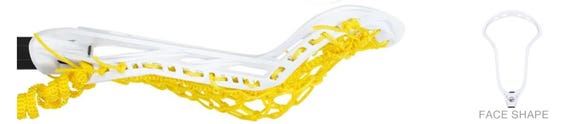 Maverik Ascent Pro strung lacrosse head side view 