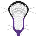 Black/Purple dual angle dyed custom lacrosse head