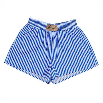 Blue Stripe Women's Boxer Short