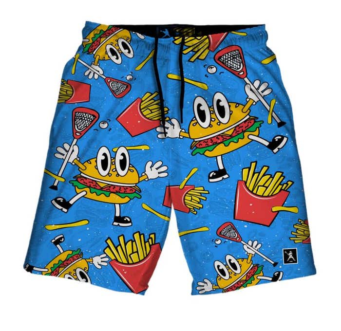 burgers n fries sub shorts front view burgers n fries sub shorts front view