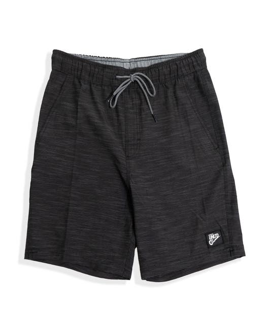 Black twill breezer shorts front view