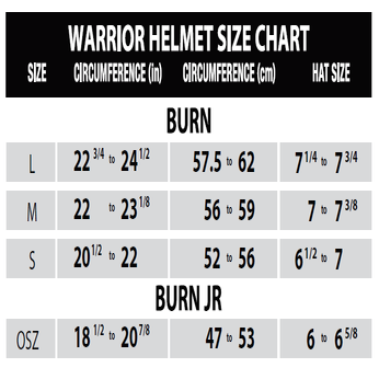 Warrior Burn Lacrosse Helmet - Customizable | Lacrosse Unlimited