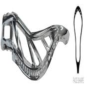 havok 2.0 chrome dyed unstrung lacrosse head side view