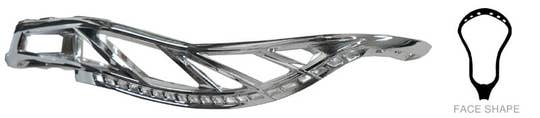 havok 2.0 chrome dyed unstrung lacrosse head side view