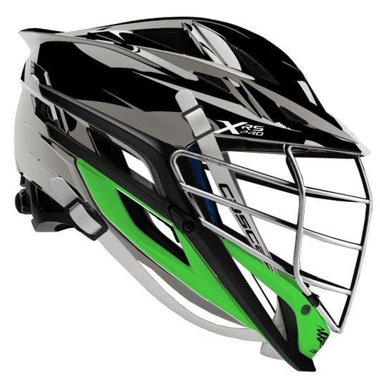 Cascade XRS Pro Chrome Neon Lacrosse Helmet (Chrome Shell/Chrome Facemask)