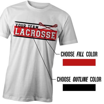 Custom Block Lacrosse Tee