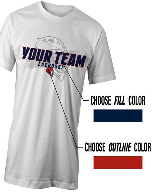 Custom Slash Lacrosse Tee
