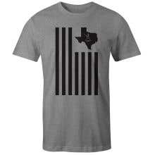 Texas Flag Lacrosse Tee - Grey