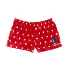 Red Flannel Stars Lounge Shorts