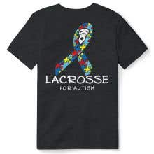 Autism Awareness Lacrosse Tee - Back