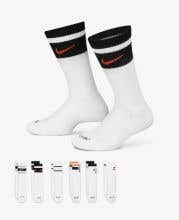 Nike Youth Everyday Plus Cushioned 6-Pack Crew Socks - Multi