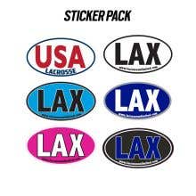 Lacrosse Unlimited Bumpersticker - 6 Pack