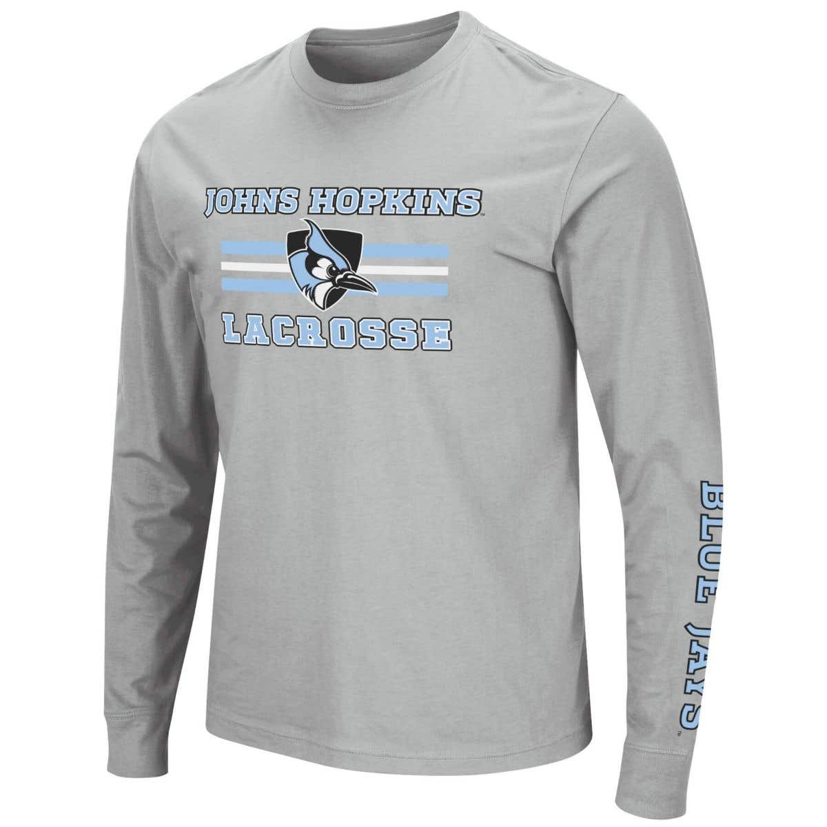 Youth Champion Black Johns Hopkins Blue Jays Jersey Long Sleeve T