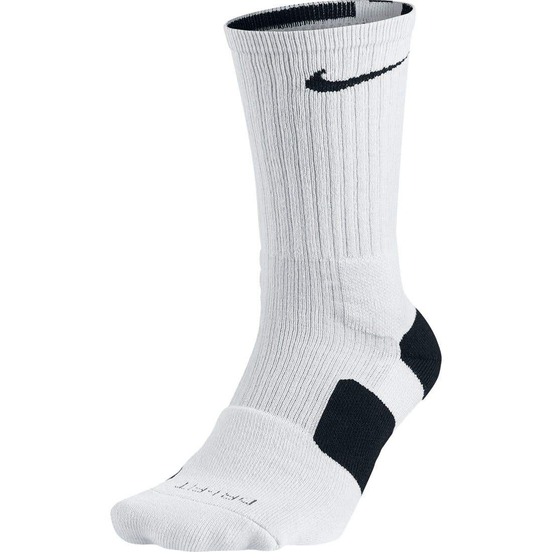 Nike Elite Crew Socks White/Royal Lacrosse Unlimited