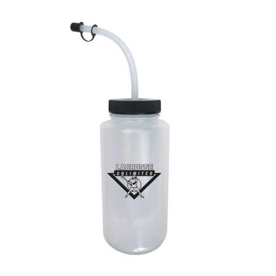 Lacrosse Water Bottle with extra long straw