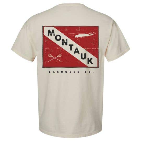 Montauk Lacrosse Co. tee front view