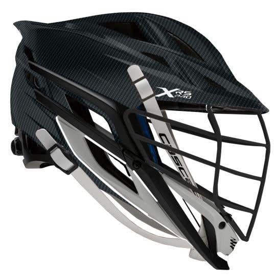 Cascade XRS Pro Black Carbon Lacrosse Helmet (Black Carbon Shell/Black Facemask)