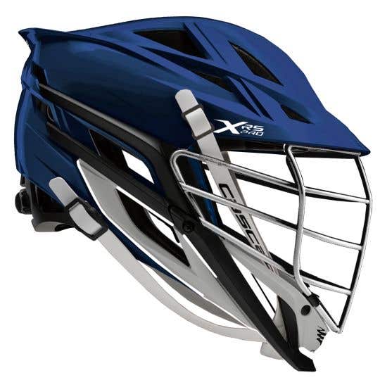 Cascade XRS Pro Navy Lacrosse Helmet (Navy Shell/Chrome Facemask)