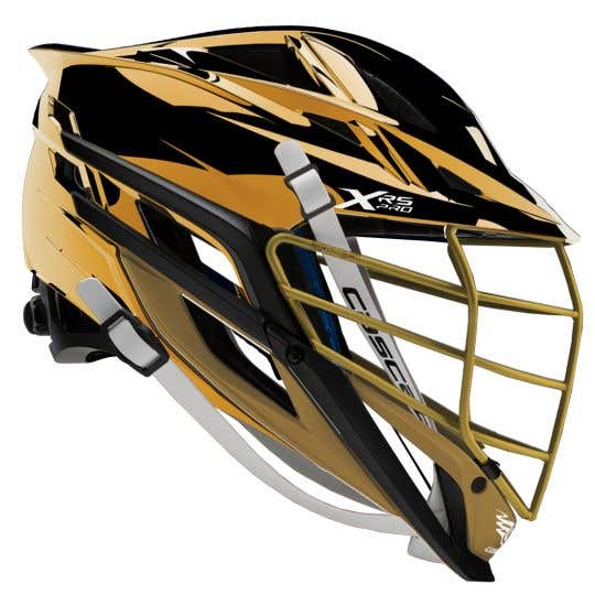 Cascade XRS Pro Metallic Gold Lacrosse Helmet (Metallic Gold Shell/Gold Facemask)