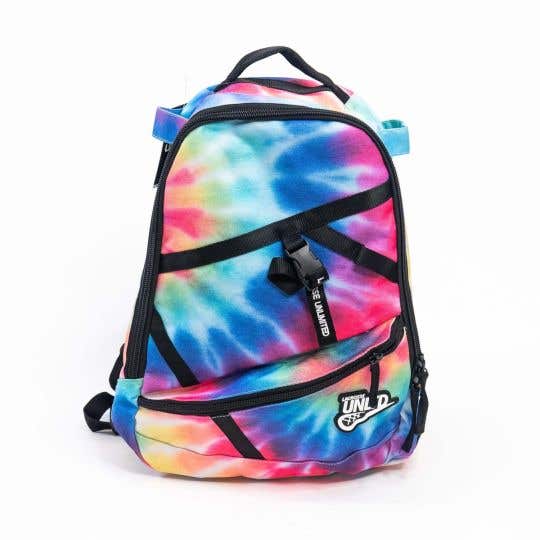overtime tie dye junior lacrosse back pack front view