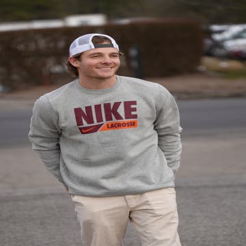 Nike Club Fleece Lacrosse Crew Neck