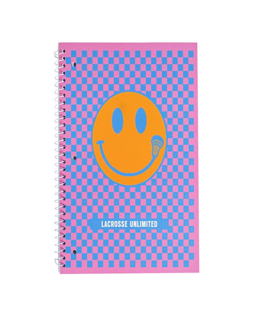 Smile Lacrosse Spiral Notebook
