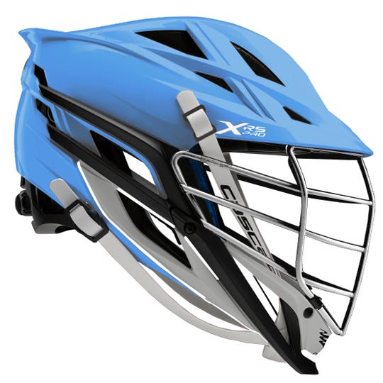 Cascade XRS Pro Blue Jays Lacrosse Helmet (Hopkins Blue Shell/Chrome Facemask)