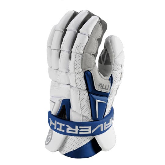 Maverik M6 Lacrosse Gloves Navy LE back of hand view