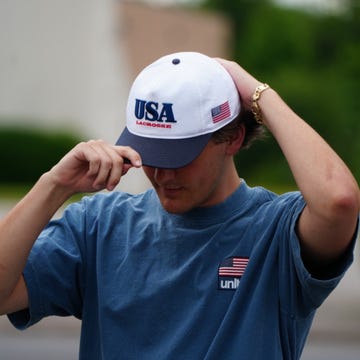 USA White Lacrosse Hat