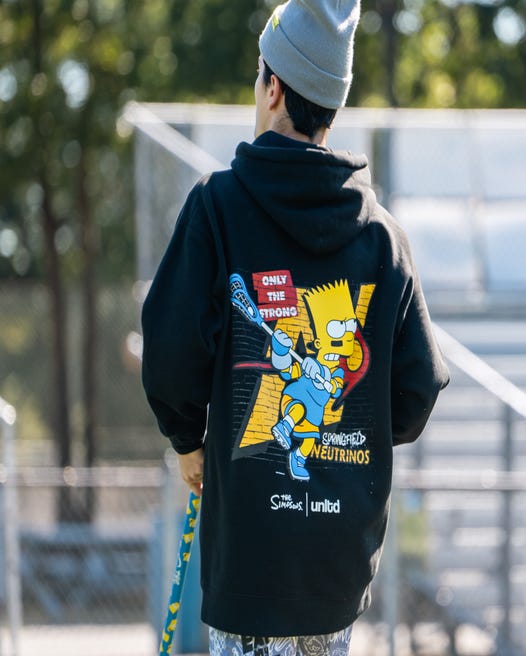 Simpsons Neutrino Lacrosse Hoodie - Adult