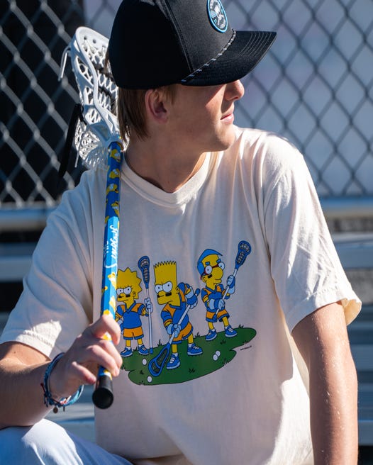 Simpsons Lacrosse Stance Tee - Adult