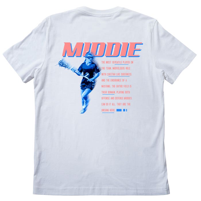 Women's Position Lacrosse Tee - Middie Back