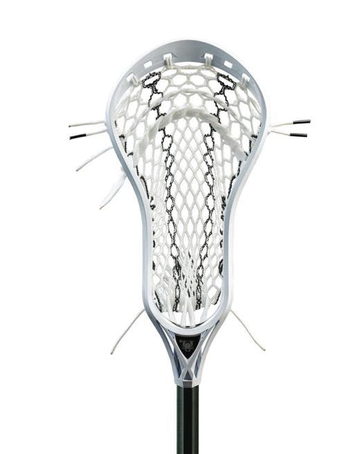 ECD Rebel CF5 complete lacrosse stick front view of head strung