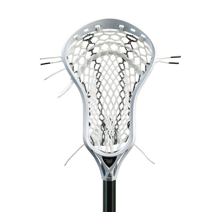 ECD Rebel CF5 complete lacrosse stick front view of head strung