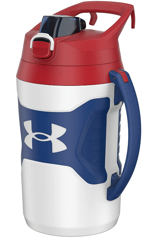 Under Armour Playmaker Jug 64 oz. Water Bottle White / Red