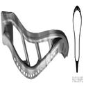 ECD Bravo Chrome Dyed Unstrung Lacrosse Head