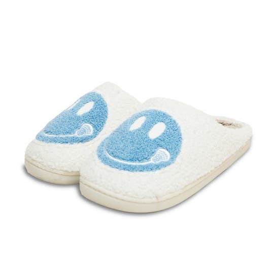 Blue Smiley Lax Slipper