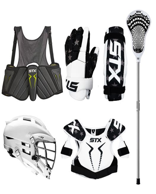 6-Piece USA Lacrosse Youth Starter Set (Choose Your Helmet) 
