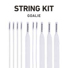 High Performance StringKing Grizzly Goalie String kit in White. Waterproof, Fast Break-in.
