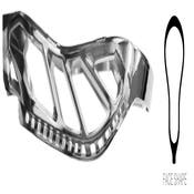 STX Hammer 1K Silver Chrome dyed unstrung lacrosse head